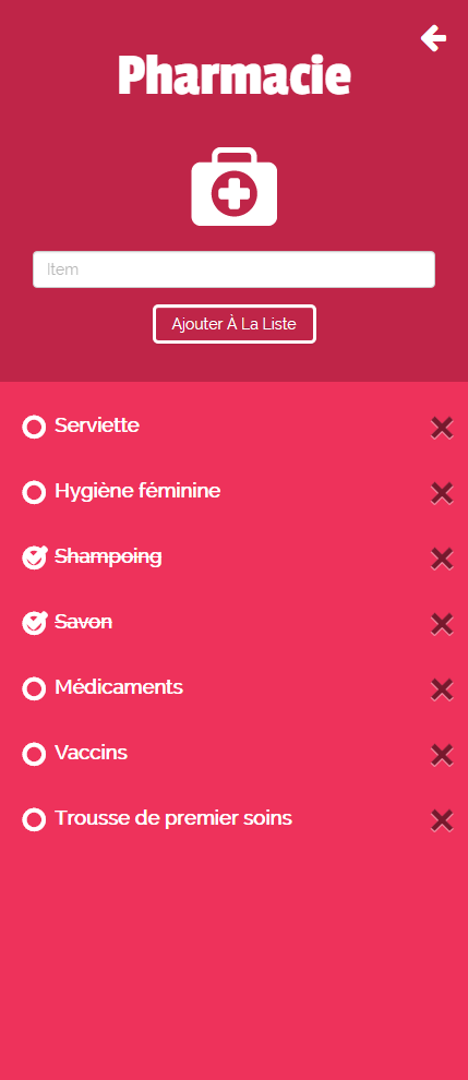 projet app